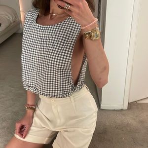 CHECK ME OUT TOP - VINTAGE CROP TOP